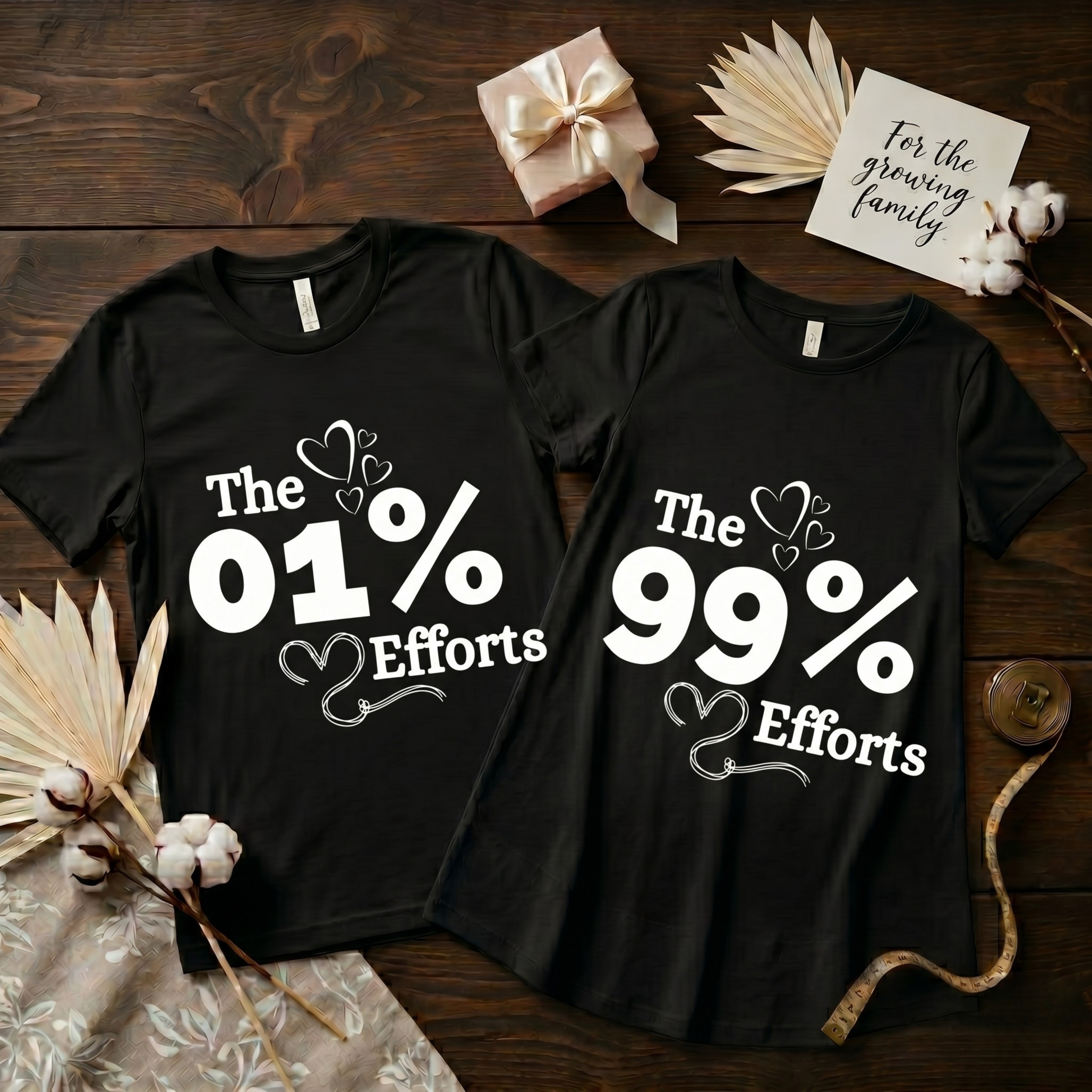 The Dad/Mom Efforts Black Tshirt & Dress